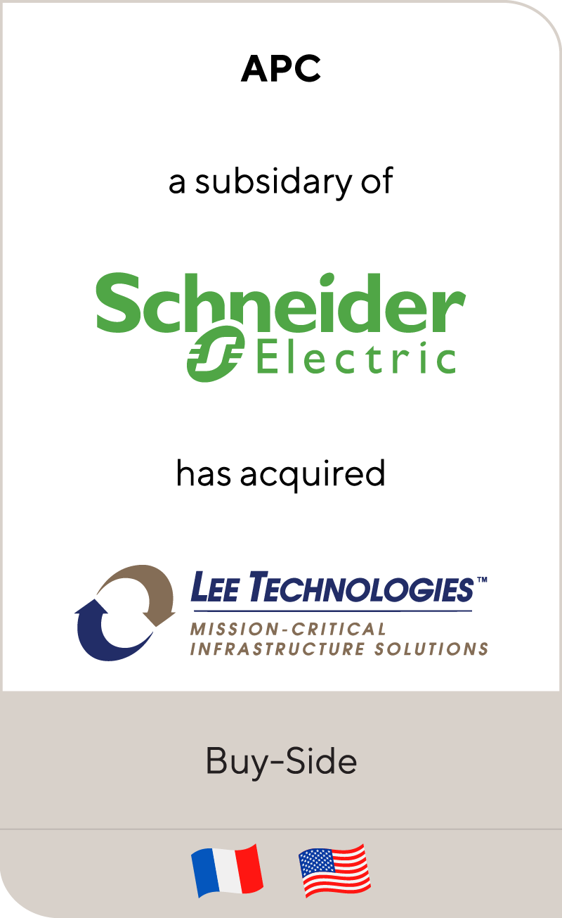 APC Schneider Electric Lee Technologies 2011