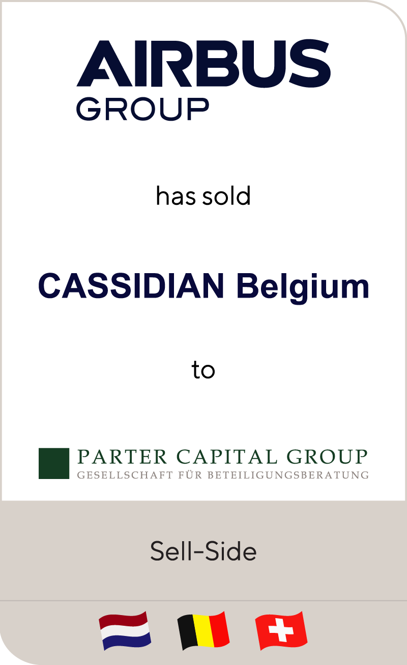Airbus Defence and Space has sold Cassidian Belgium to Parter Capital Group