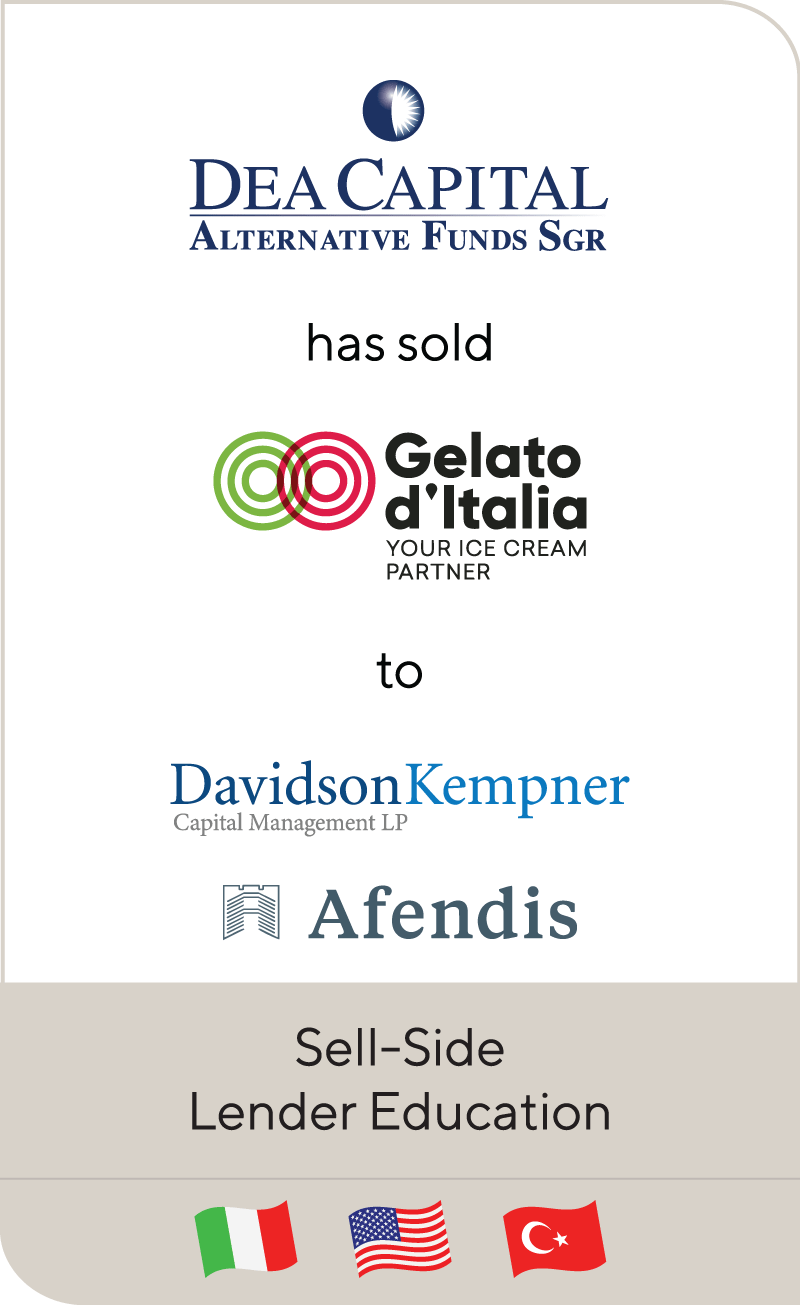 Dea Capital Gelato D'Italia Davidson Kempner Afendis 2022
