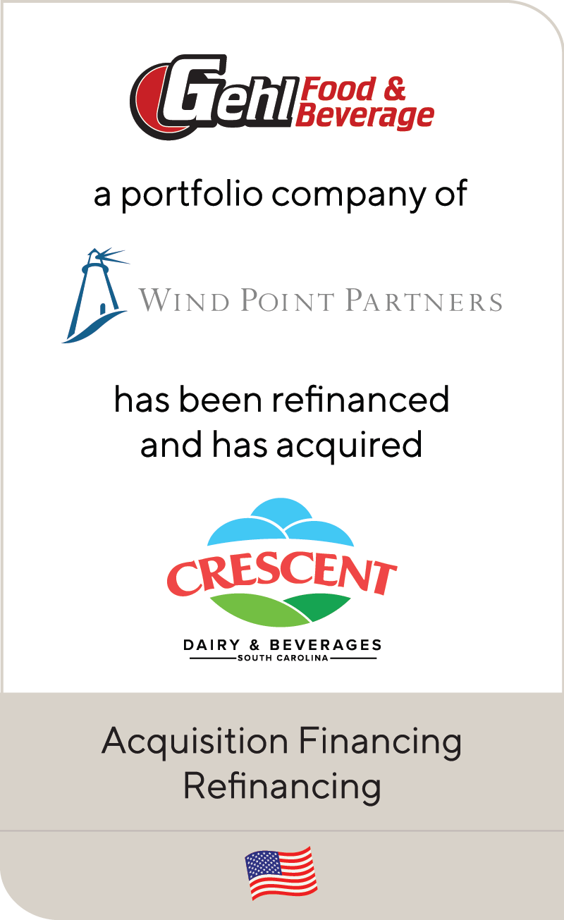 Gehl Food Beverages Wind Point Partners Crescent Dairy & Beverage 2022