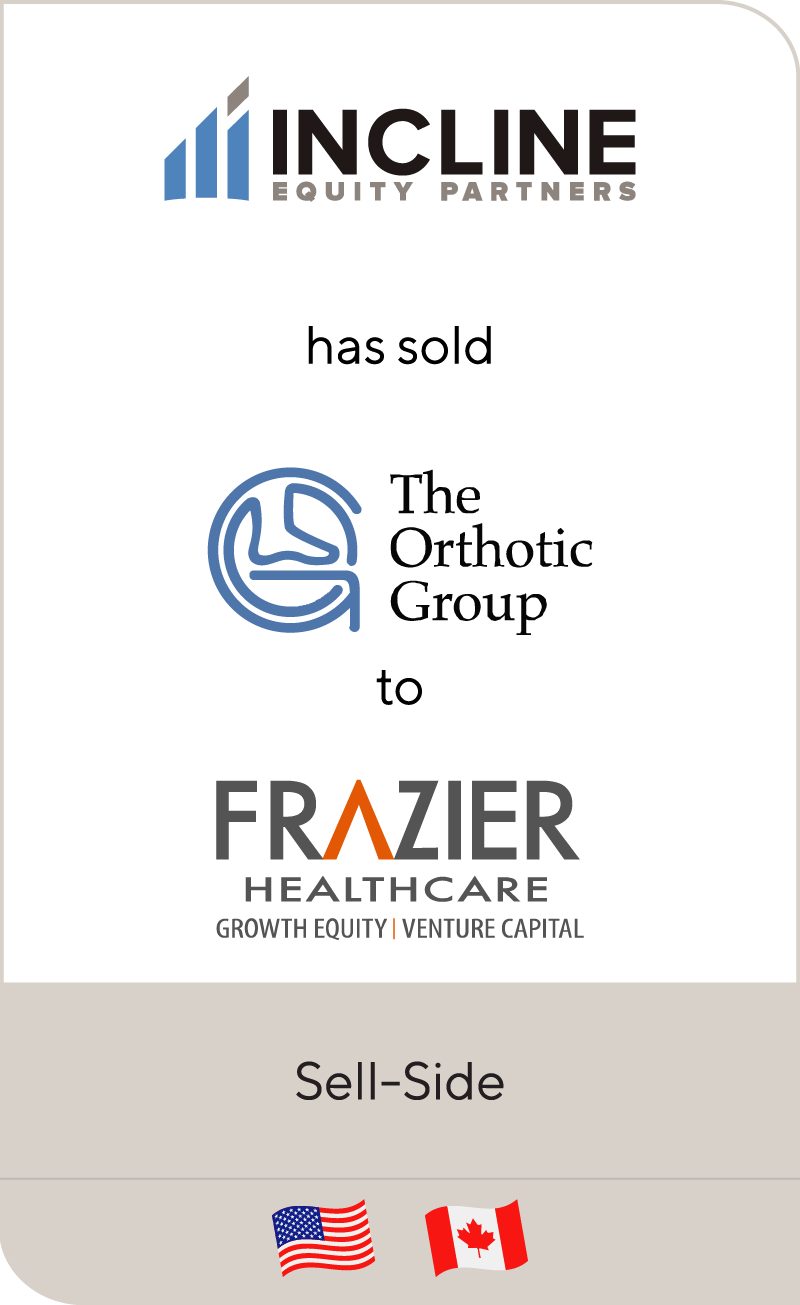 Incline Equity Partners has sold Orthotic Holdings to Frazier Healthcare