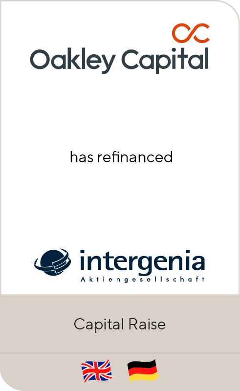 Oakley Capital Private Equity has refinanced intergenia