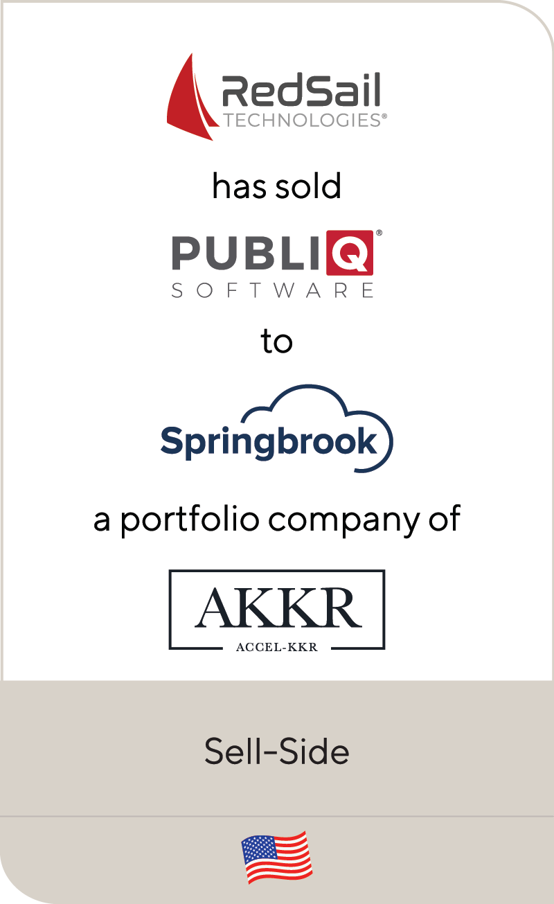 RedSail Technologies PUBLIQ Software Springbrook Software ACCEL KKR 2022